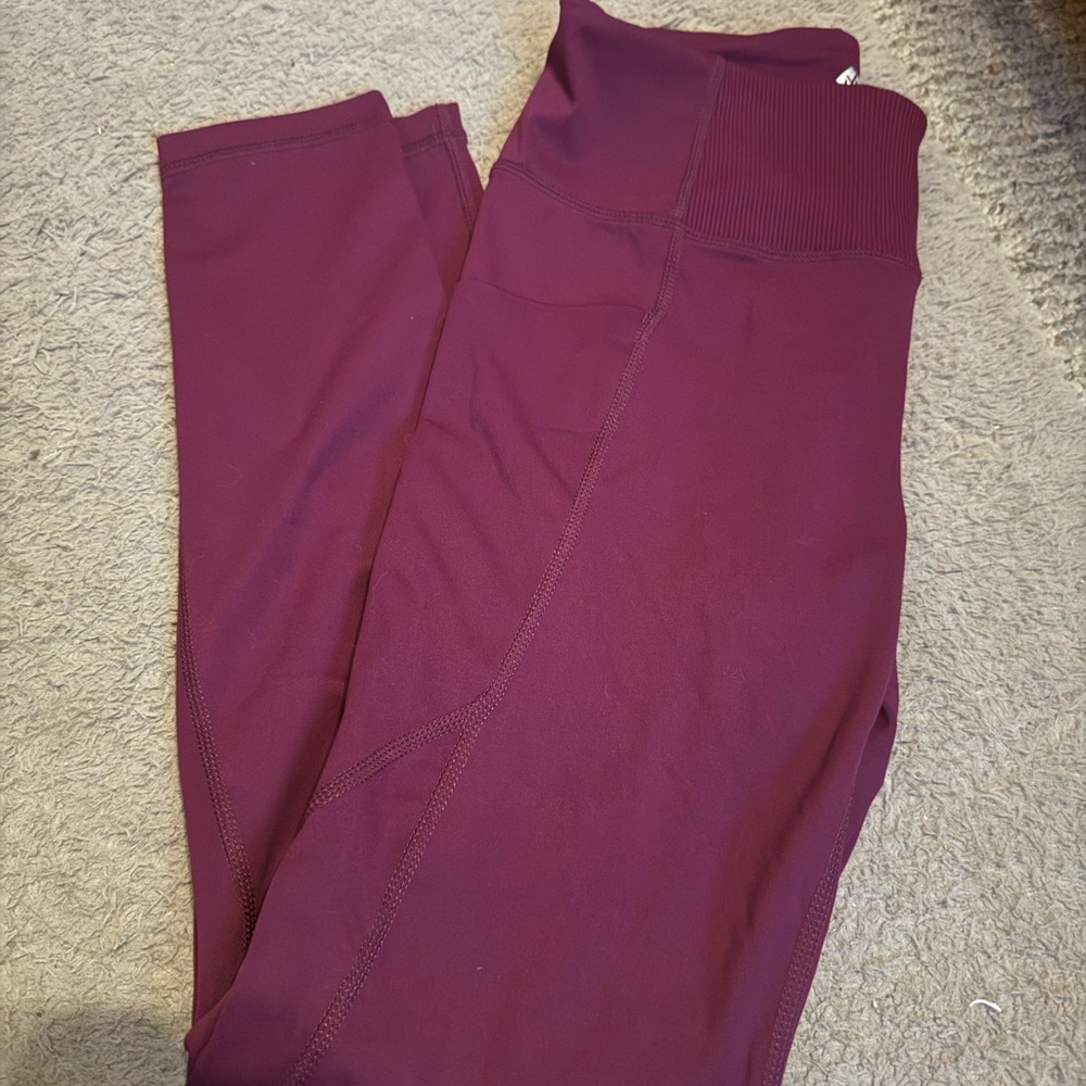 Women's Burgundy Leggings